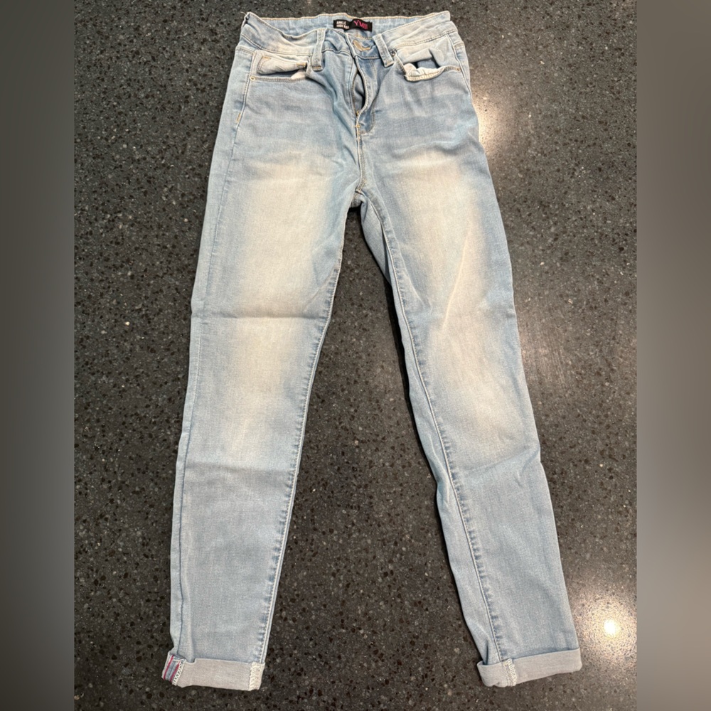YMI Ankle High-Rise Light Blue Jeans